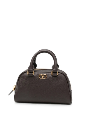 Valentino Garavani mini VLogo leather tote bag - Brown