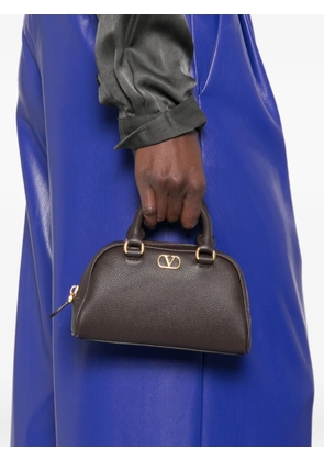 Valentino Garavani mini VLogo leather tote bag - Brown