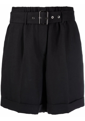 Woolrich belted flared shorts - Black