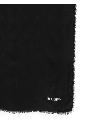 Blugirl frayed-edge scarf - Black