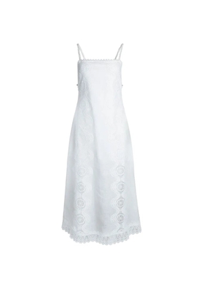 Waimari Rocío lace-trimmed maxi dress - White