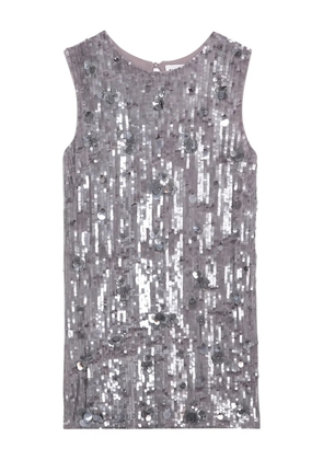 P.A.R.O.S.H. sequin-embellished mini dress - Silver