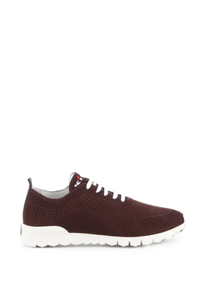 Kiton knit lace-up sneakers - Brown