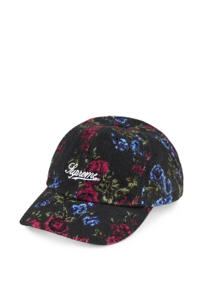 Supreme floral-print 6-panel cap - Black