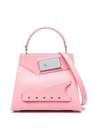 Maison Margiela Snatched leather shoulder bag - Pink