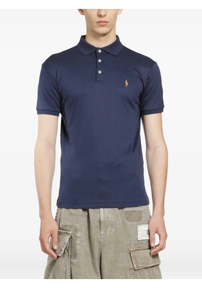 Polo Ralph Lauren logo-embroidered piqué polo shirt - Blue