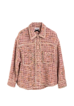 Edward Achour Paris braided-trim bouclé jacket - Pink