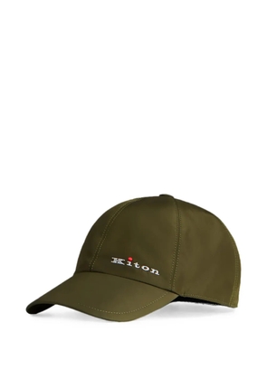 Kiton logo-embroidered baseball cap - Green