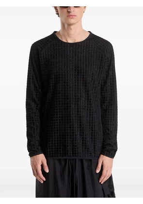 Y-3 reversible waffle-knit T-shirt - Black