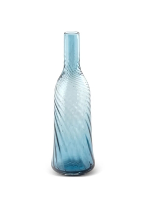 ENZO DE GASPERI wave-pattern bottle vase - Blue