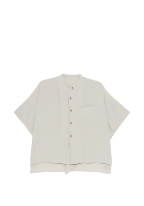 Y's crepe-de-chine shirt - Grey