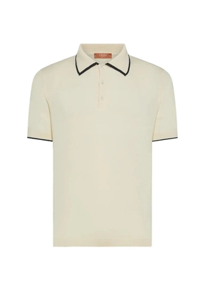 Cruna Rivoli contrast-trim polo shirt - Neutrals