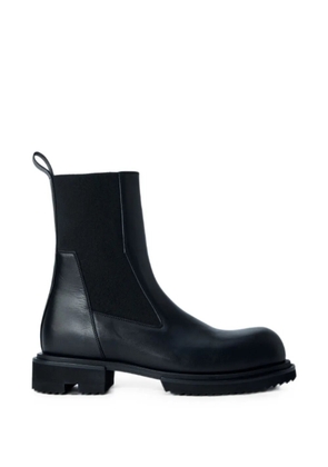 Rick Owens round-toe leather Chelsea boots - Black