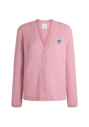 Patou JP cable-knit cardigan - Pink