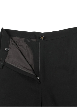 CHANEL Pre-Owned 1986-1988 Coco Mark tapered trousers - Black