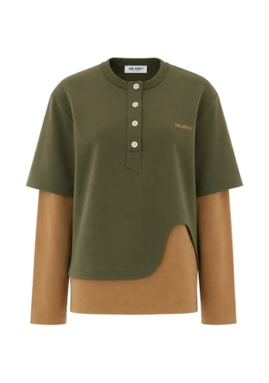 The Attico Logo layered sweater - Green