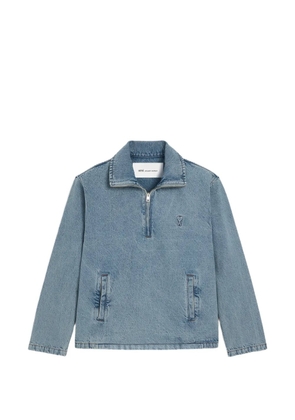 AMI Paris cotton vareuse with Ami de Coeur - Blue