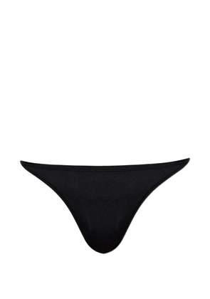 Diesel Adrienne-Utlt logo-plaque thong - Black