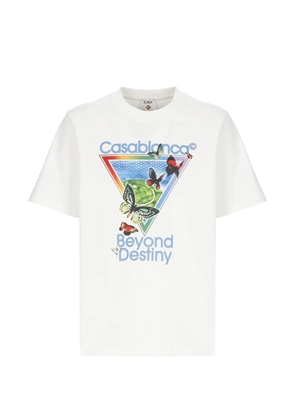 Casablanca Tennis Club Icon Beyond Destiny T-shirt - White