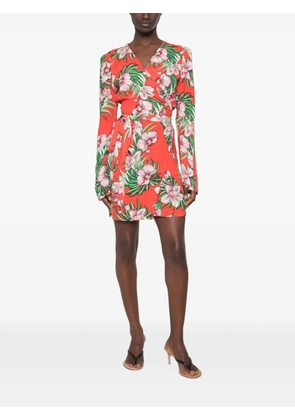Marco Bologna floral-print wrap mini dress - Red