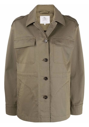 Woolrich stretch twill overshirt - Green