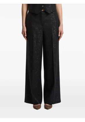 Peserico sequin-embellished trousers - Blue