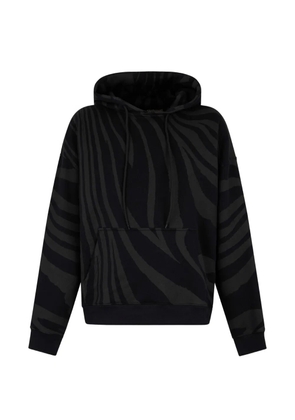 Roberto Cavalli zebra-print hoodie - Black