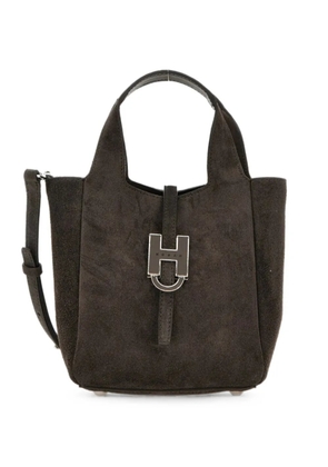 Hogan mini suede tote bag - Brown