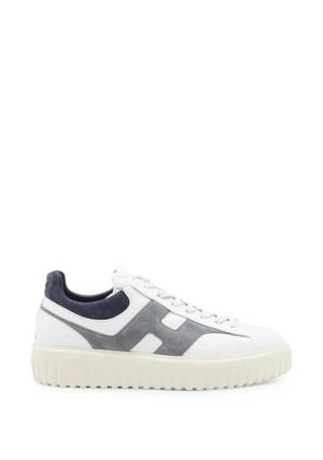 Hogan H-Stripes logo-patch panelled sneakers - White