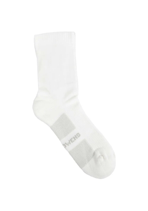 Rick Owens glitter ribbed socks - White