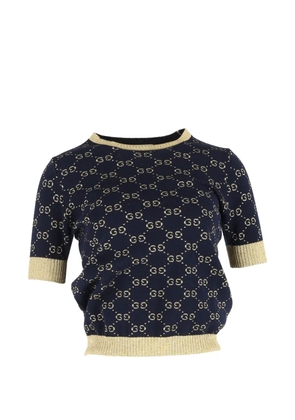 Gucci Pre-Owned GG Lamé top - Blue