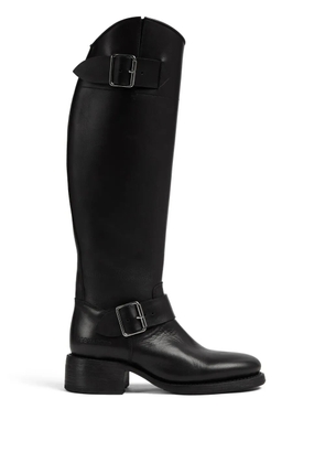 DSQUARED2 logo-debossed leather boots - Black