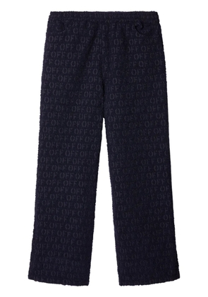 Off-White bouclé straight trousers - Black