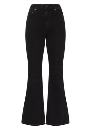 GANNI flared denim jeans - Black