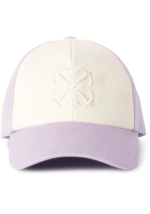 Off-White Arrow-embroidery baseball cap - Purple