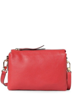 Skytos Ale pebbled leather shoulder bag - Red