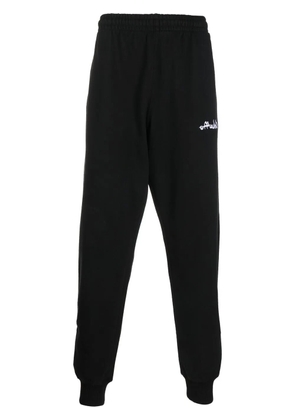 Off-White logo-embroidered track pants - Black