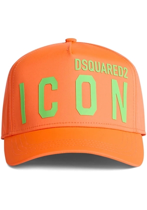 DSQUARED2 logo-print baseball cap - Orange