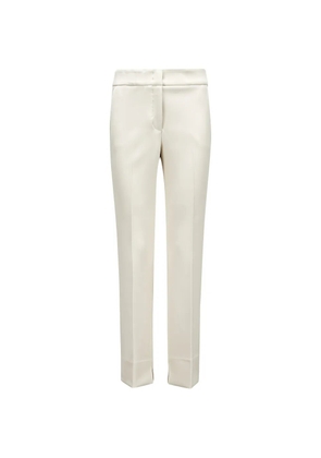Peserico elasticated-waistband tailored trousers - White