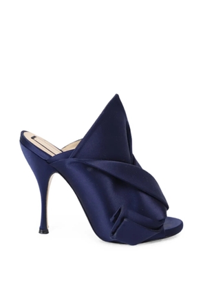 Nº21 Raso knot mules - Blue