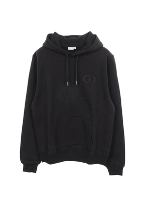 Christian Dior Pre-Owned logo-embroidered hoodie - Black