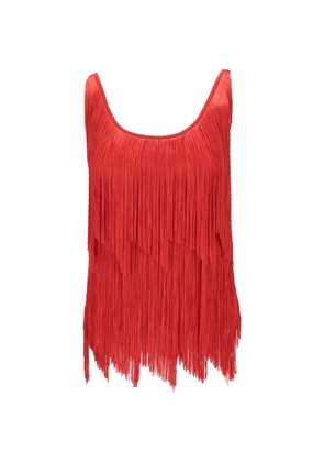 TOM FORD fringe-detailed top - Red