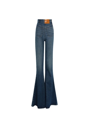A.W.A.K.E. Mode flared mirror jeans - Blue