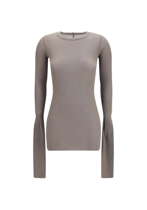 Rick Owens Tower ribbed T-shirt - Grey
