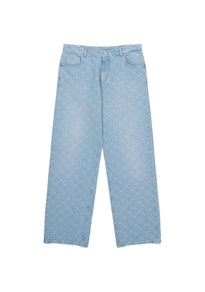 Casablanca monogram-pattern jeans - Blue