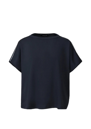 Fabiana Filippi stripe-detail short-sleeve T-shirt - Blue