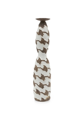 ENZO DE GASPERI Clessidra hourglass candle holder - White