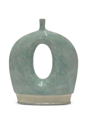 ENZO DE GASPERI cut-out floral-embossed vase - Green