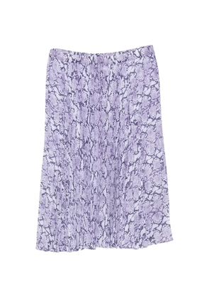 Michael Kors snake-print midi skirt - Purple