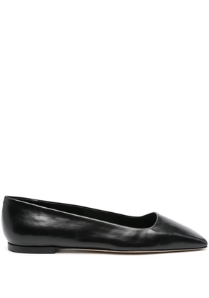 Aeyde Matti square-toe ballerina shoes - Black